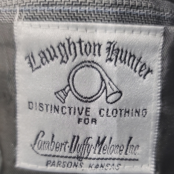 laughton hunter Other - Laughton Hunter Elegant Gray Striped Men's Blazer